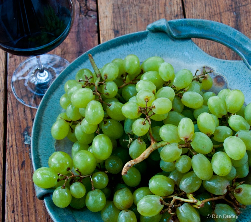 Grapes in two forms