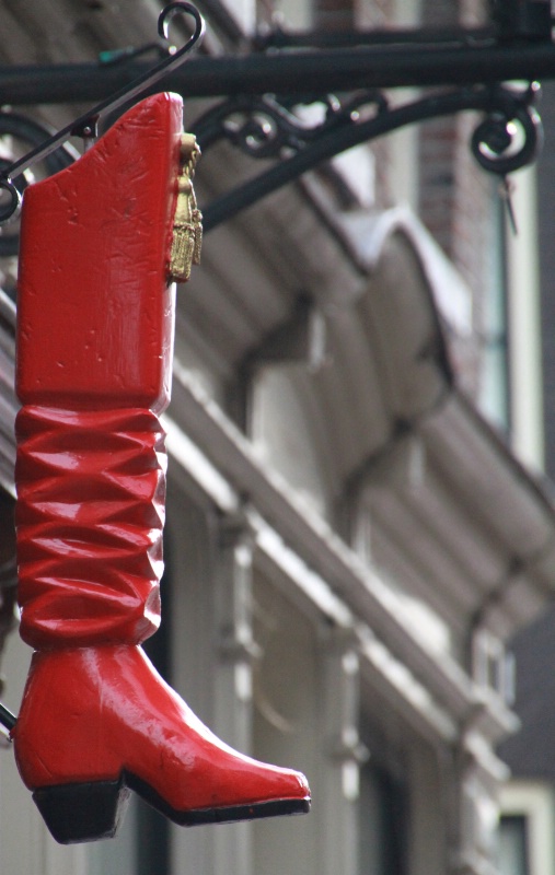 A red boot from Amsterdam