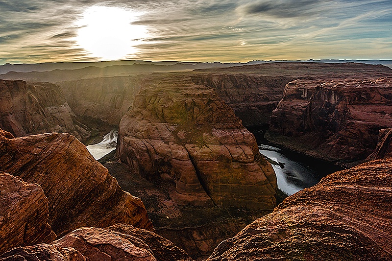 The Bend At Sunset