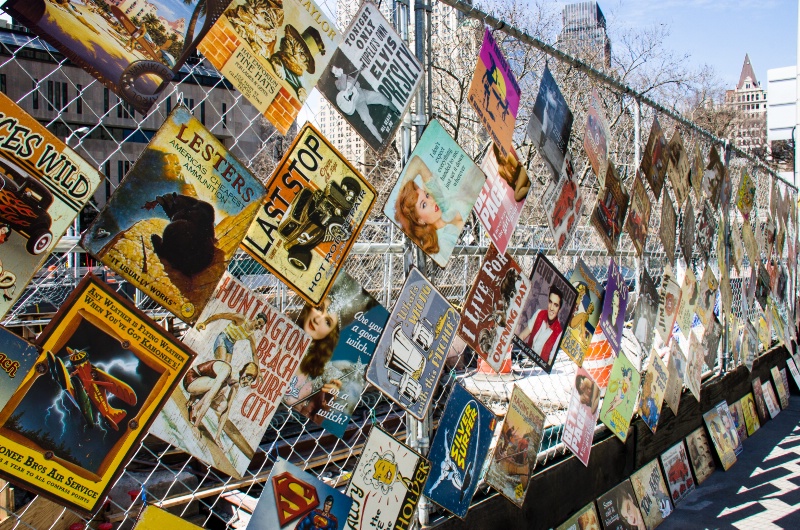 Fence of Posters 