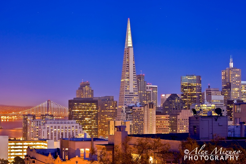 CLEAR AND BLUE NIGHT IN SF