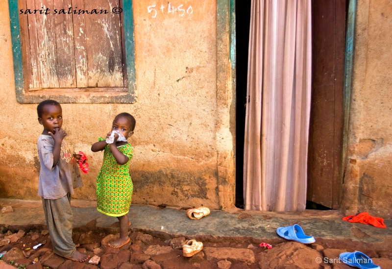 children playing in africa