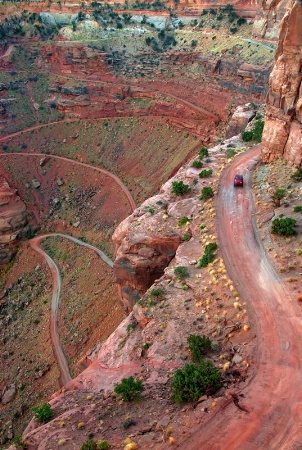 Switchback Dirt Road