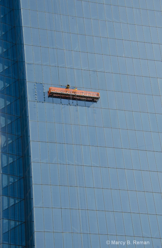 Window Washer on Buidling