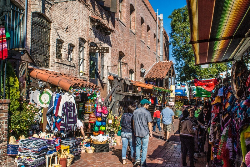 Cruising Olvera St, LA