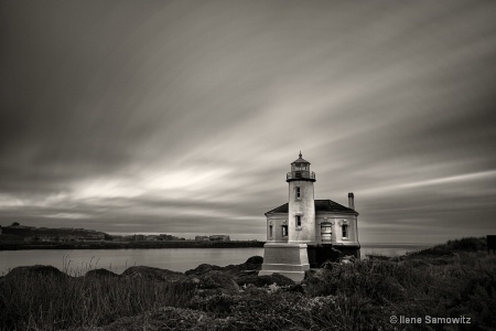 Coquille Lighthouse Clouds in Motion