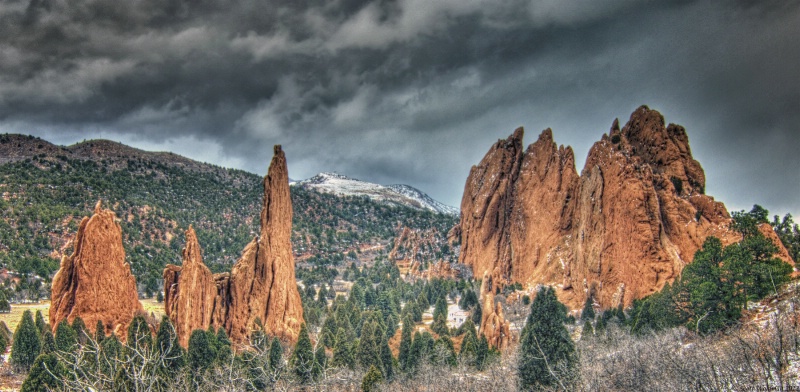 Winter In The Garden Of The Gods