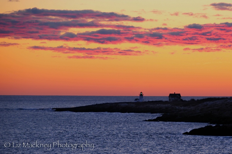 Blue Hour Sunrise Over Straightsmouth Lighthouse