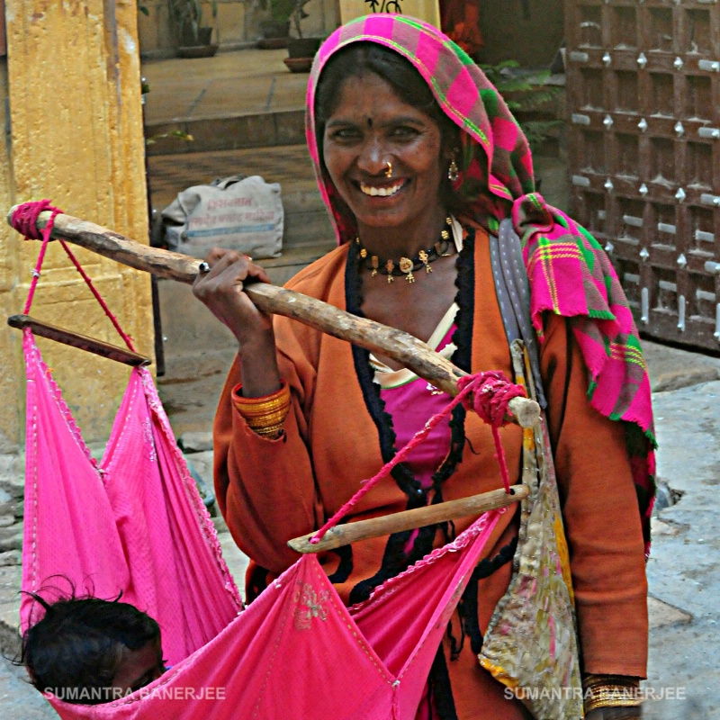 mother and  child  rajasthan