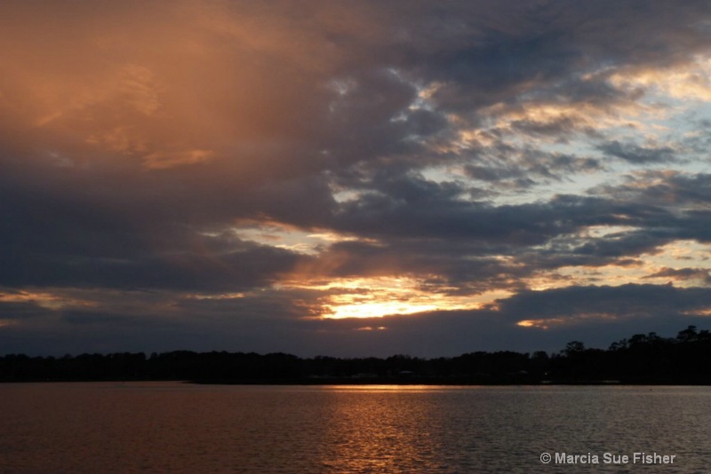 Sunset on the Savannah River,GA