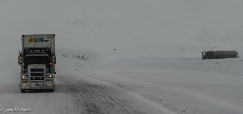 Dalton Highway Trucks - ID: 13784790 © John D. Roach