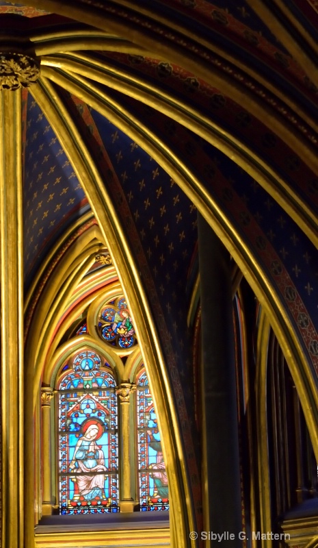 Sainte Chapelle, lower church, Paris  - ID: 13798602 © Sibylle G. Mattern