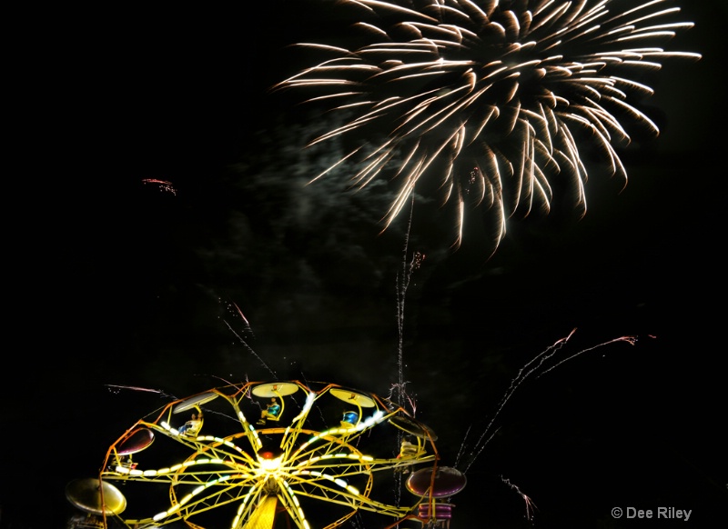 Fireworks and Ferris Wheel