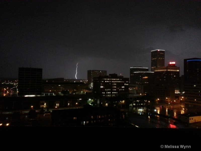 Lightning Strike Downtown Tulsa 2
