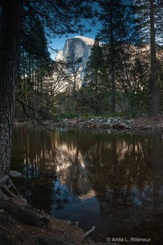 Half Dome Reflected
