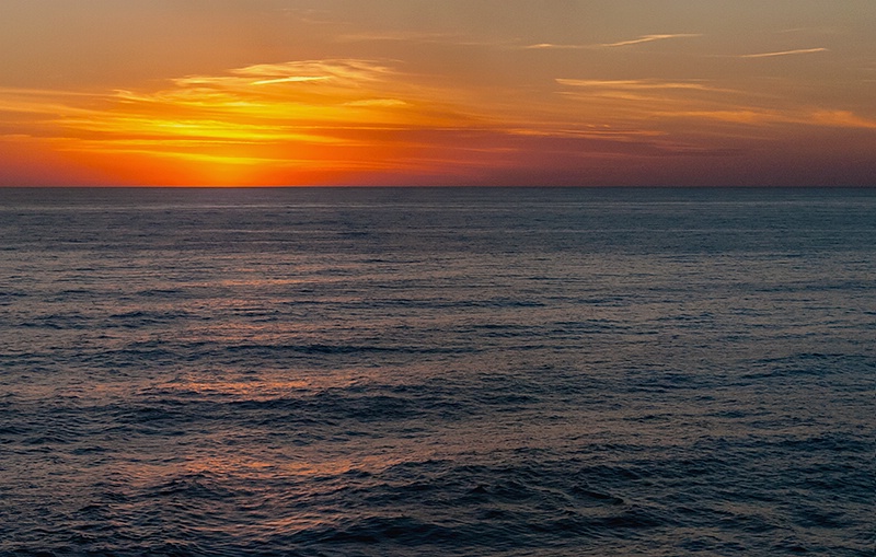 Sunset On The High Seas