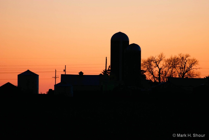 Farmstead silhouette