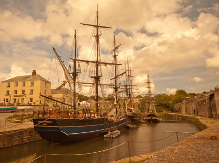 Square riggers at Charlestown