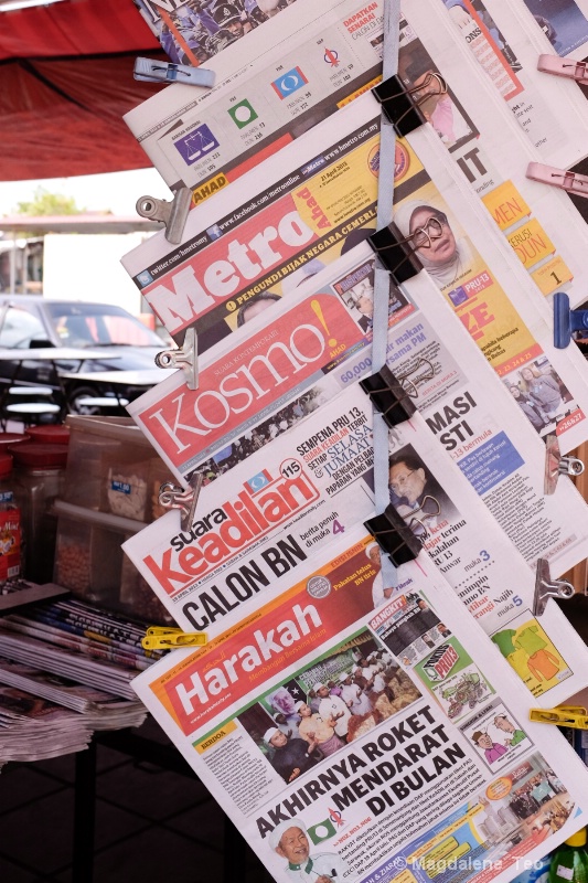 Newspapers for Sale @ Georgetown, Penang