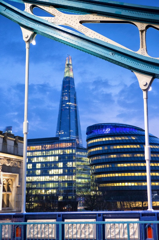 London from the Tower Bridge