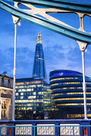 London from the Tower Bridge