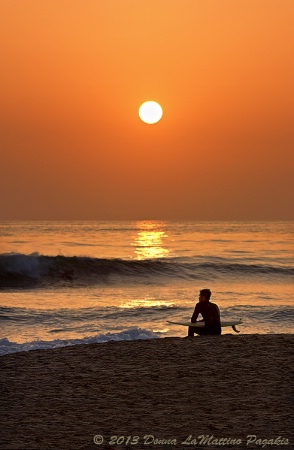 Contemplation at Sunset 