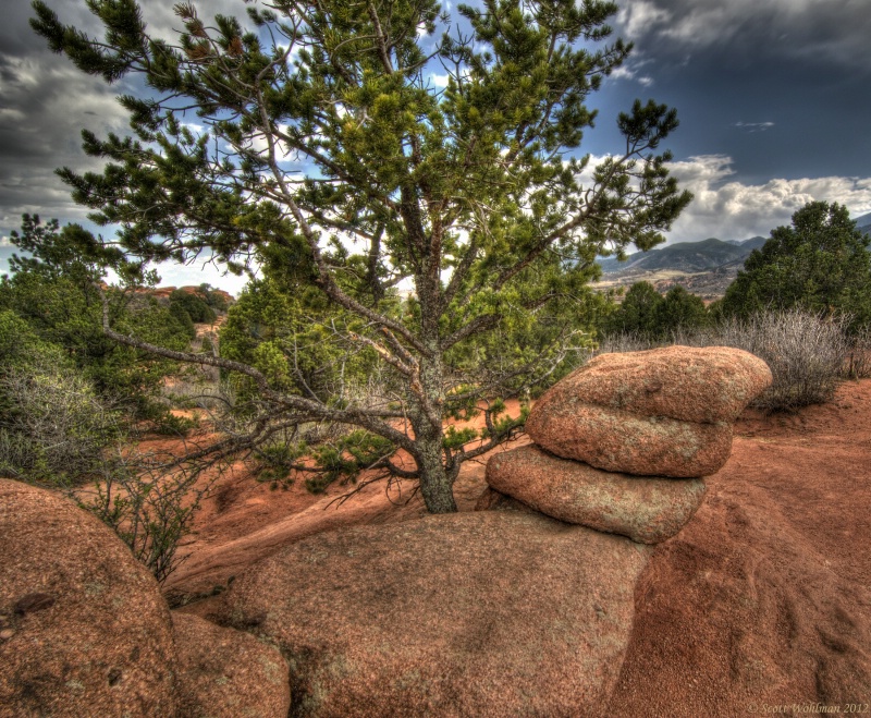 HDR Play In The Garden Of The Gods
