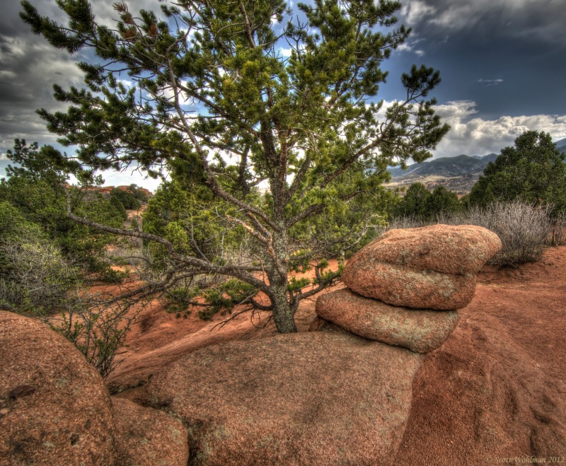 HDR Play In The Garden Of The Gods