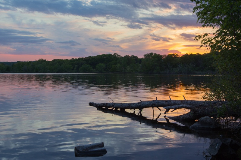 Sunset on Horn Pond