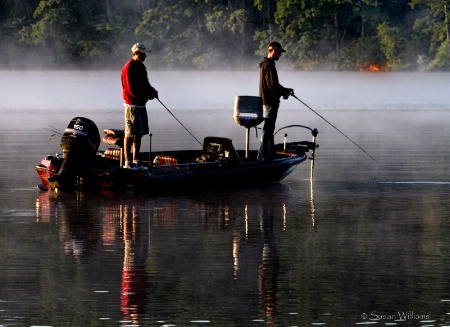 Fishing in the Morning Mist
