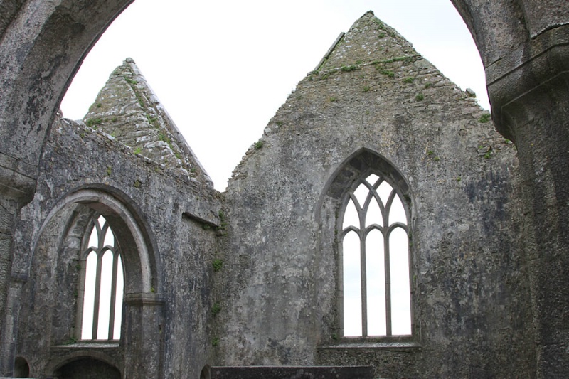 Inside the Ruins of Ross Errilly Friary