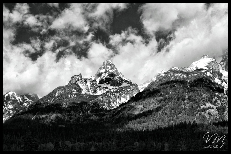 Clouds on the Tetons
