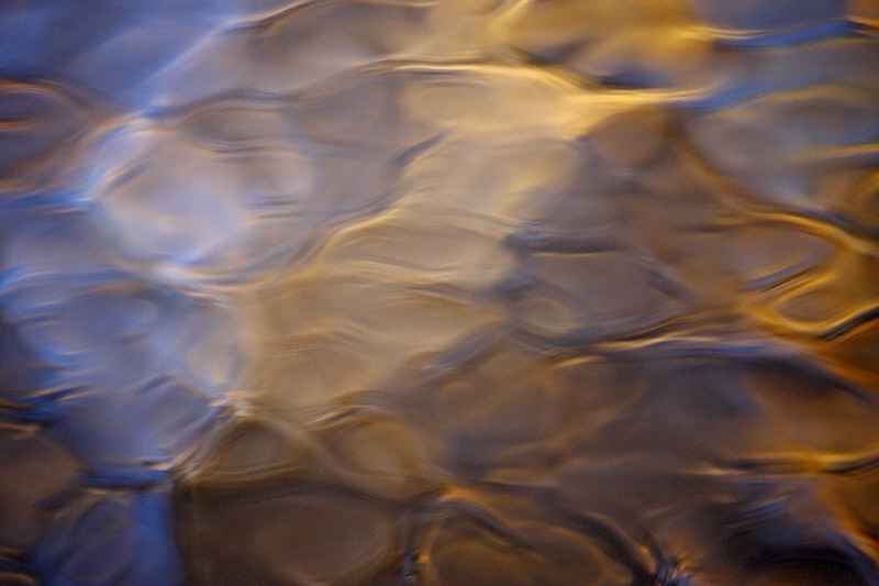 Water reflections abstract