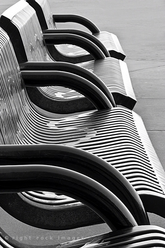 Benches in Black and White