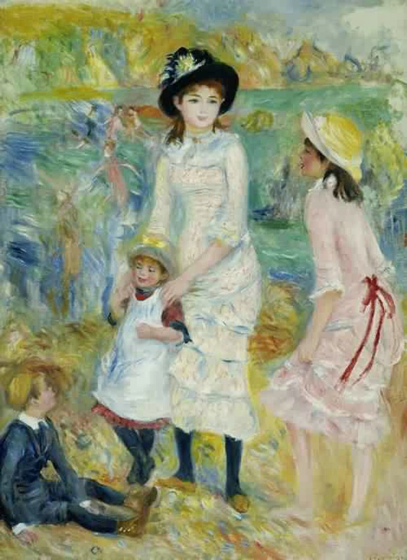 Children on the Seashore by Renoir 1