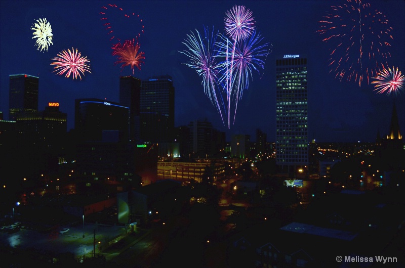 July 4th 2013 Fireworks over Tulsa