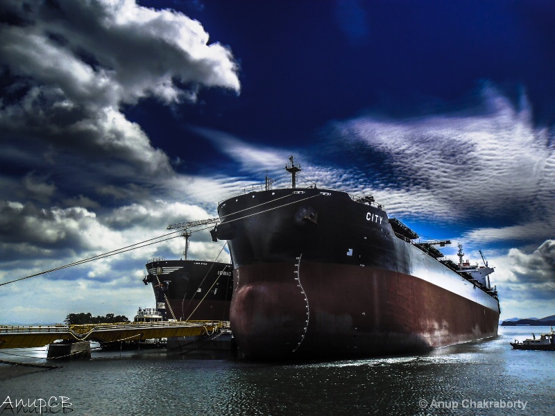 Ship Moored at Jetty