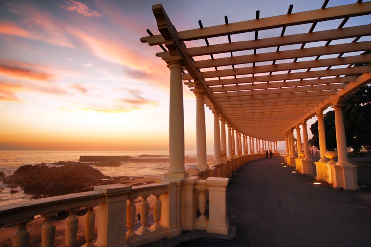 Pergola at sunset