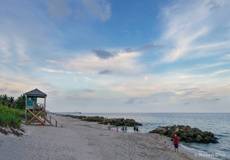 Strolling the beach