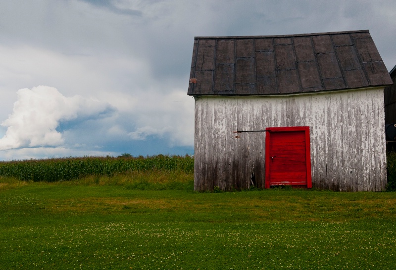 Red and White Shed