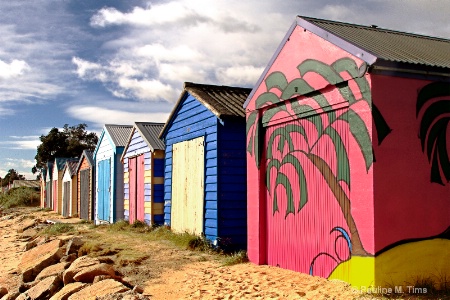Beach Huts at Blairgowrie