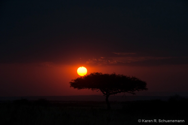 Sunset on the Mara