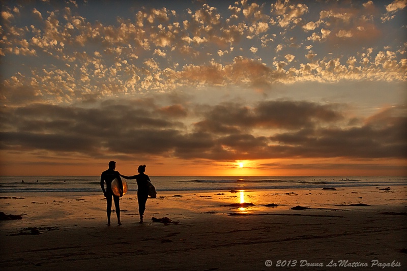 Catching Sunset & Surf