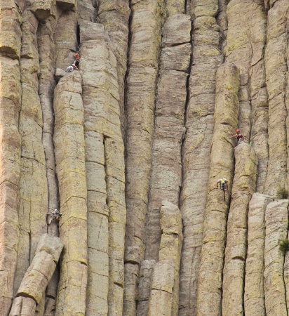 Devil's Tower climbers