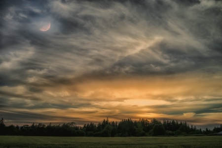 Moonrise, Sunset