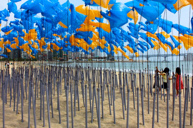 beach balloons busan