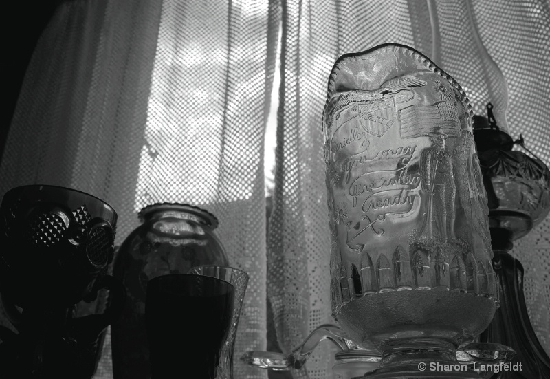 glass of the past b w - ID: 14079037 © Sharon L. Langfeldt