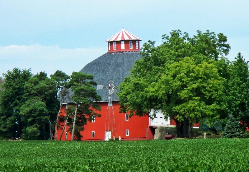 Red round barn