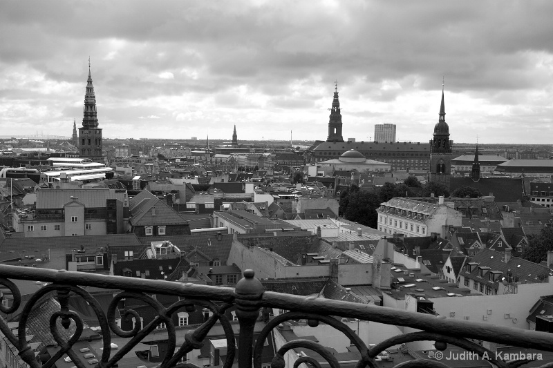 Copenhagen skyline (b&w) - ID: 14098855 © Judith A. Kambara