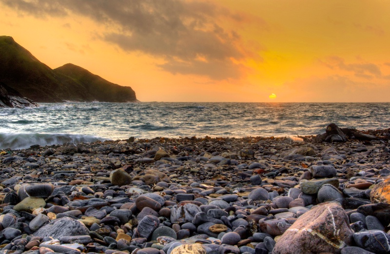 Sunset at Crackington Haven